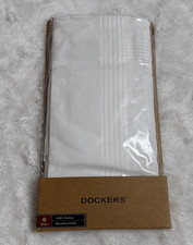 Dockers 100 Cotton Men's Handkerchiefs White 9 Piece