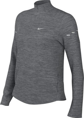 Nike Women's Swift Dri-FIT Ultraviolet 1/4-Zip Running Top, Smoke Grey/Heather/R
