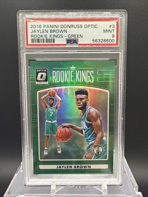 2016-17 Panini Optic Jaylen Brown Rookie Kings Green 4/5! Celtics Color Match
