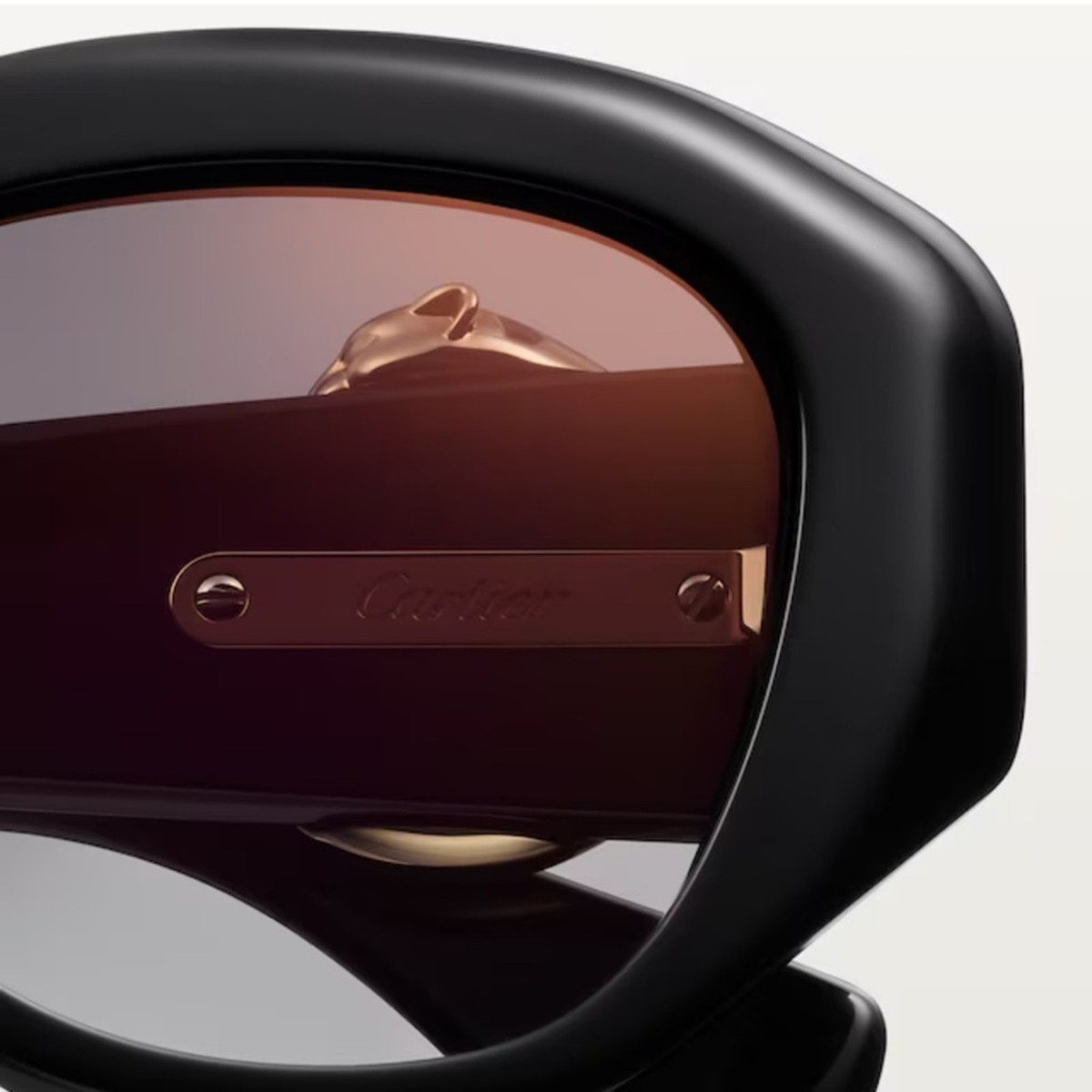 New! Cartier CT0502S 001 Panthere Chic Black Sunglasses  display picture 2