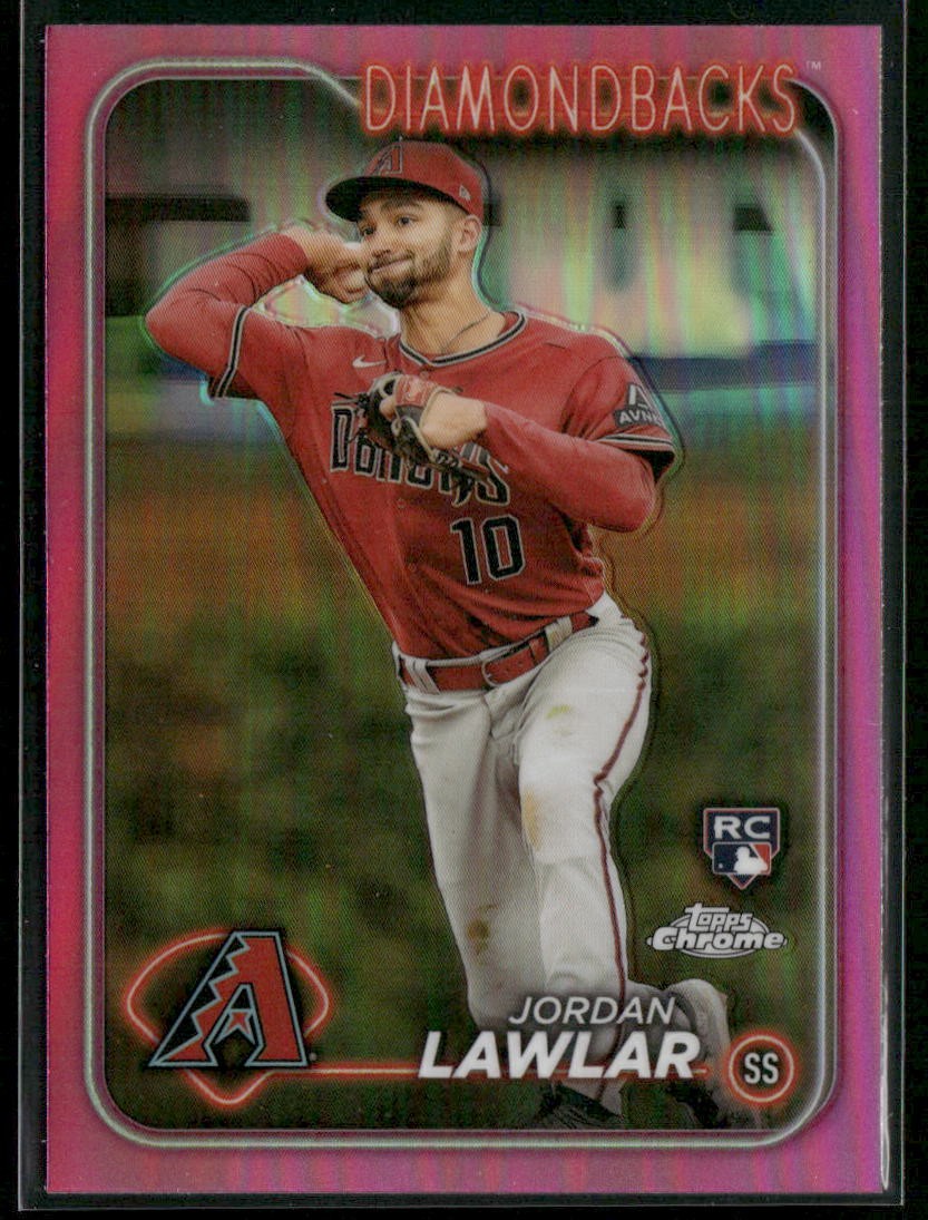 2024 Topps Chrome #229 Jordan Lawlar Pink Refractors