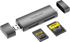 CFexpress Type A and SD UHS-II Dual-Slot Memory Card Reader, USB 3.2 10Gbps 2..