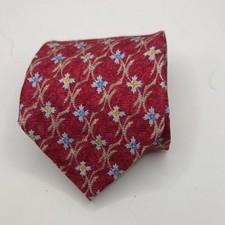 Villa Bolgheri Red Floral Men's Tie 58.4  X 4  in