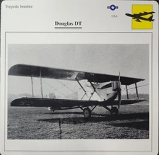 Douglas DT Plane Picture Original Vtg Aircraft Detail Info Collector Card NOS 