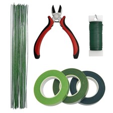 Floral Arrangement Kit - DIY Bouquet Making Tools - 24 Gauge Stem Paddle Wi...