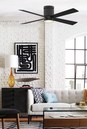 52" Fanimation Kwartet Black Finish CCT LED Ceiling Fan - Picture 9 of 9