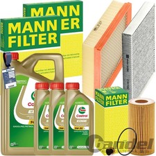 MANN INSPEKTIONSPAKET+CASTROL 5W-30 MOTORÖL passend für VW AMAROK 2H S1/ 3.0 TDI