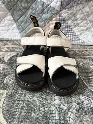 Dr. Martens Doc Vossie J Slingback Sandals White, Strappy, Size US 2
