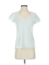 Wasabi + mint Women Blue Short Sleeve T-Shirt S