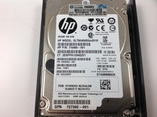 HP Disque dur SS7000 450GB 10K SFF encr sas-s 727392-001 - Photo 2/8