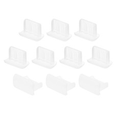 Silicone Mini USB Anti-Dust Stopper Cap Cover Transparent 10pcs