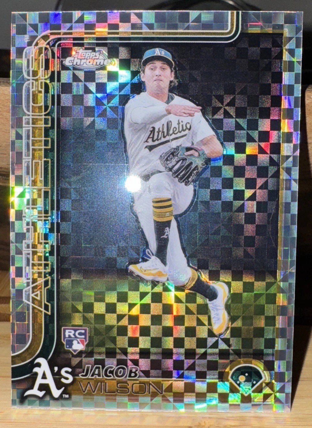 2025 Topps Chrome - Jacob Wilson #96 X-Fractor (RC)