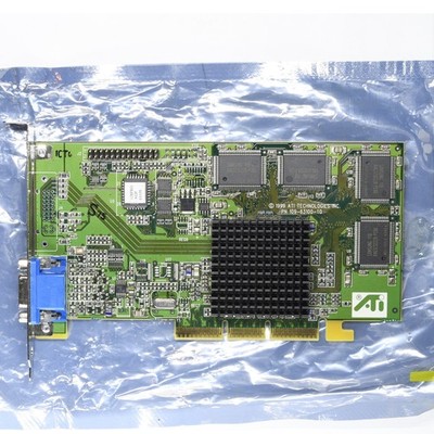 Vintage ATI Rage 128 Pro AGP VGA Video Graphics Card 32MB 109-63100-10 Dell