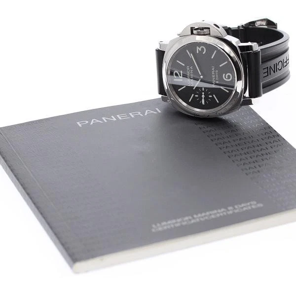 Panerai — Officine Panerai Luminor Marina PAM00510 44mm SS Black Dial Watch #C3240