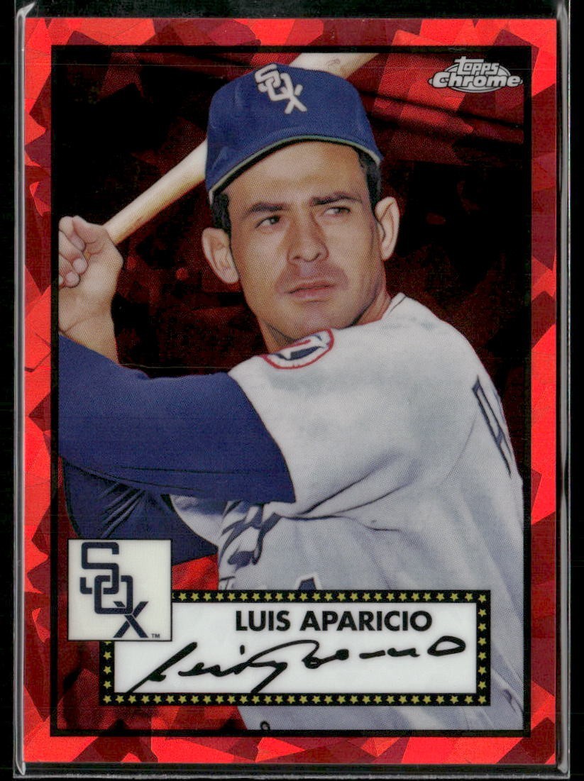 2021 Topps Chrome Platinum Anniversary Red Atomic Refractor /100 Luis Aparicio