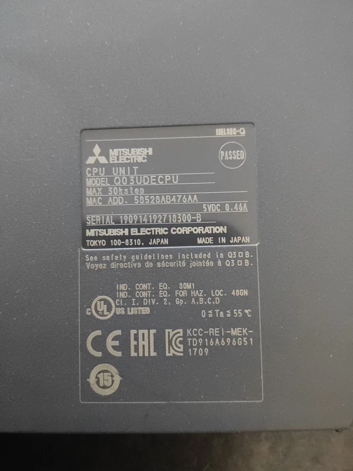 Q03UDECPU Mitsubishi Electric Cpu Unit - Photo 2/2