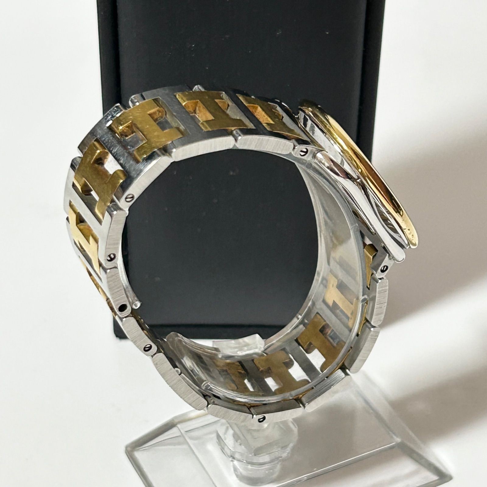 HERMES Arceau SS / GP Quartz Wristwatch Silver / Gold Diameter 33mm Unisex image 6