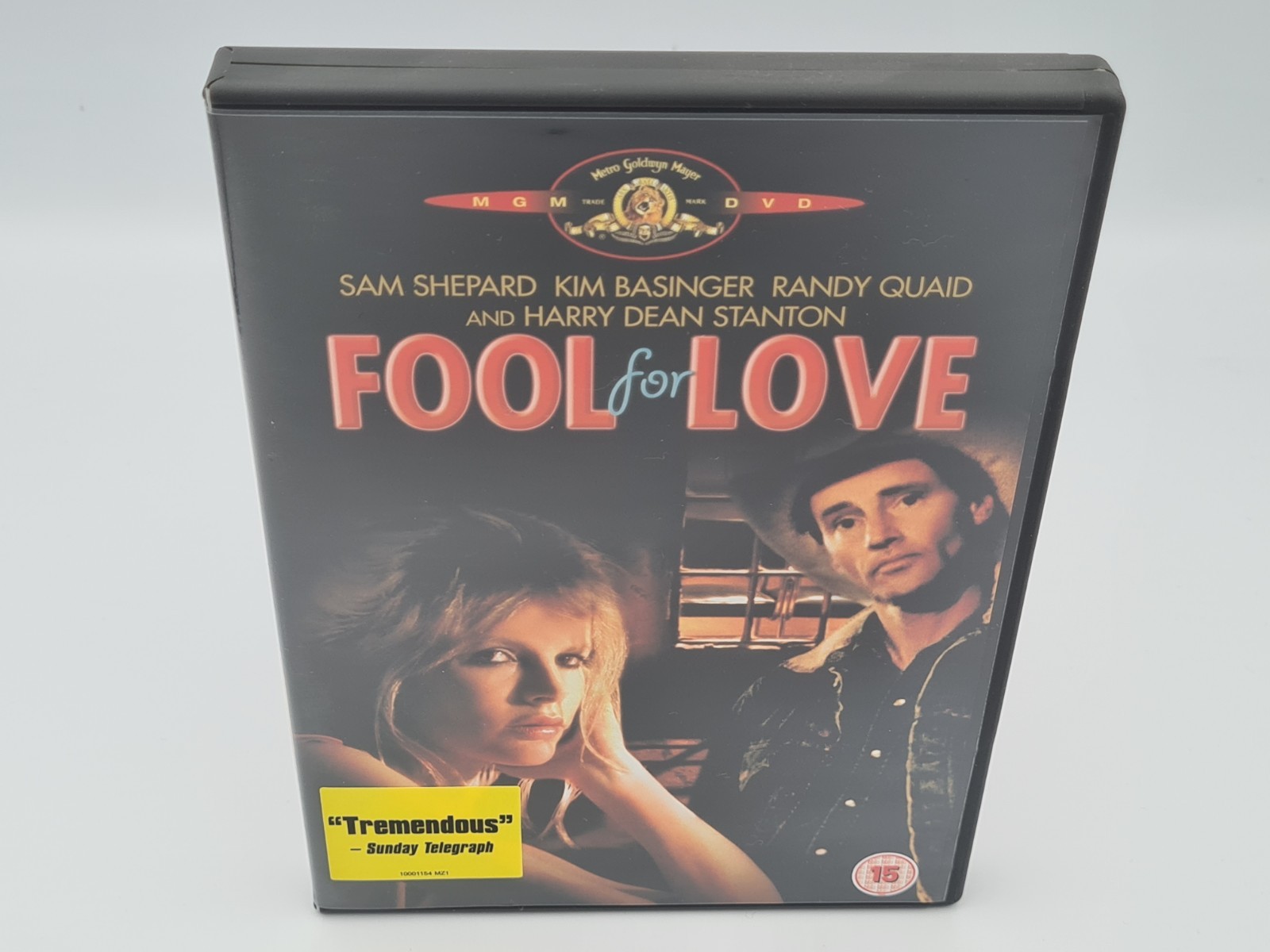 Fool For Love Dvd MGM Sam Shepard Kim Basinger Harry Dean Stanton