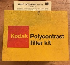 Kodak Polycontrast Filter Kit For Multigrade Photographic Darkroom Papers