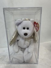 Ty Beanie Baby - HALO II the Angel Bear 8.5 Inch Plush Toy In Display Case