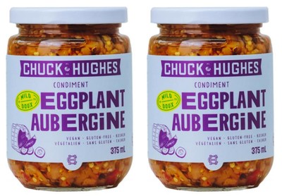 Chuck Hughes Eggplant Spread Mild 375ml (2 Pack)
