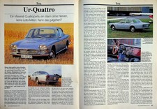 Oldtimer Praxis 1352) Maserati Quattroporte in einer seltenen Vorstellung auf 4