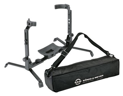 K&M 14941 Bariton Tenorhorn Ständer Althorn Stativ Set Transport Tasche Zubehör