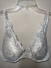 Thirdlove Bra 32D Push Up Bra Lace Contour Plunge Lace 24/7 White Removable Pads