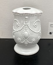 Lenox French Perle White Toothbrush Holder New