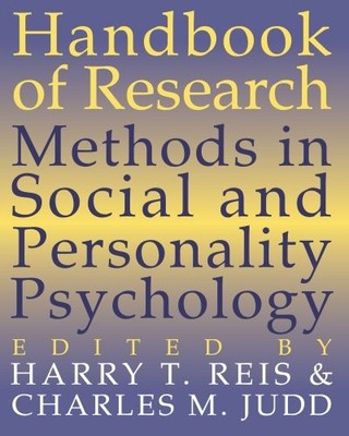 Handbook of Research Methods in Social and Personality P... Paperback / softback
