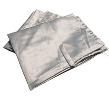 Dunelm Very Pale Ice Blue Curtains 117x137cm Pair Faux Silk Shimmer Lined