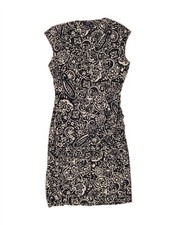 CHAPS Womens Sleeveless Wrap Dress UK 12 Medium Navy Blue Paisley WD30