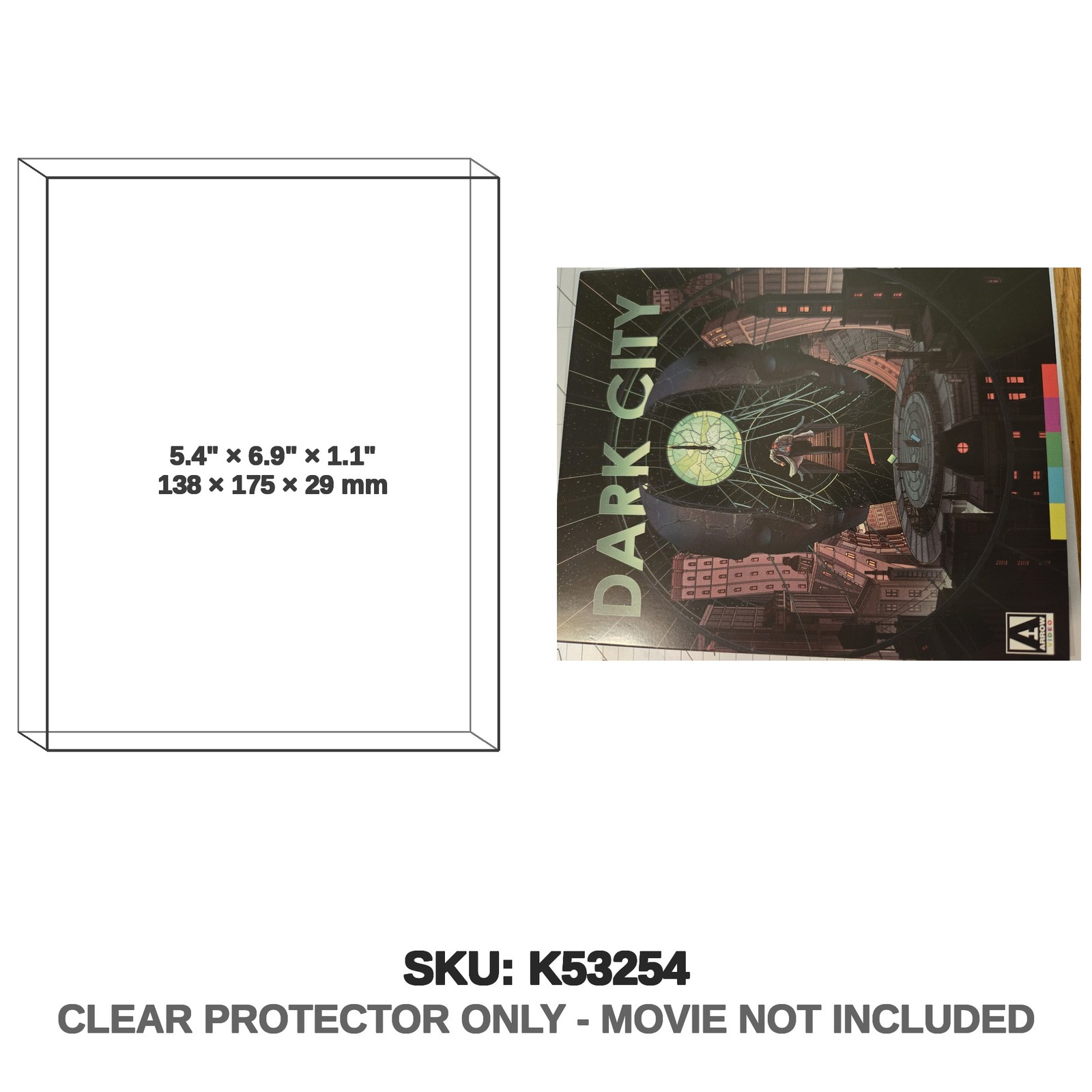 Protector For Arrow Video Dark City 4K Ultra HD Blu-ray