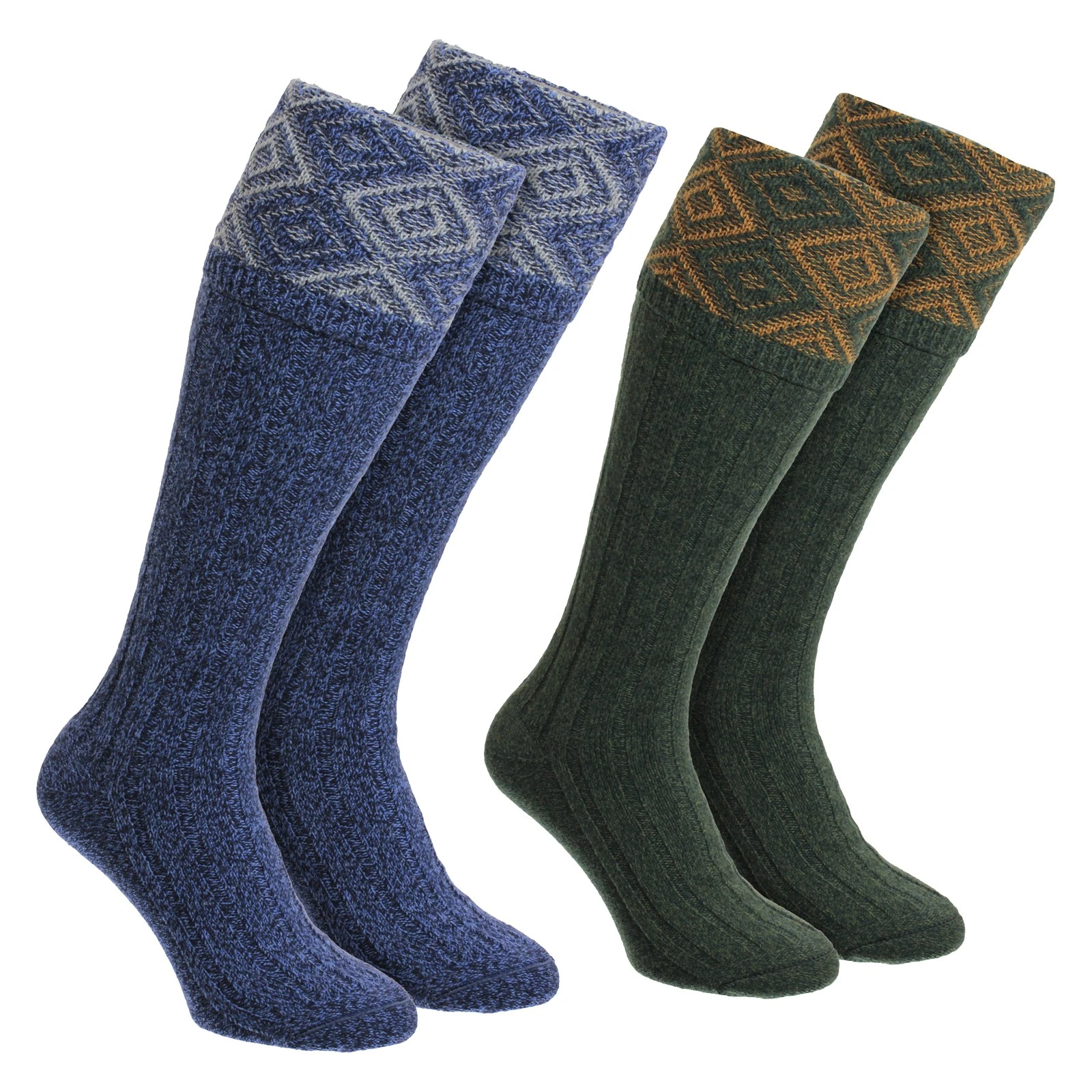 Mens Long Shooting Socks Warm Country Wool Outdoor Wear by HJ Hall