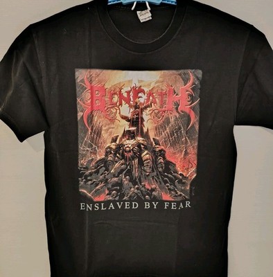 Beneath - Enslaved by Fear Originales Bandshirt Gr. L Top Zustand Wie Neu, Rar