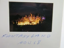 Vintage 1968 Original DISNEYLAND 35mm Slide Its A Small World Lit at Night Photo