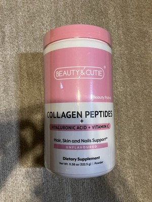 Beauty & Cutie Collagen Peptides + Hyaluronic Acid + Vitamin C Powder 11.38oz