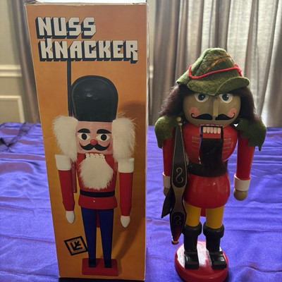 Vintage Hirschmann West German Nutcracker Robin Hood Woodsman Christmas