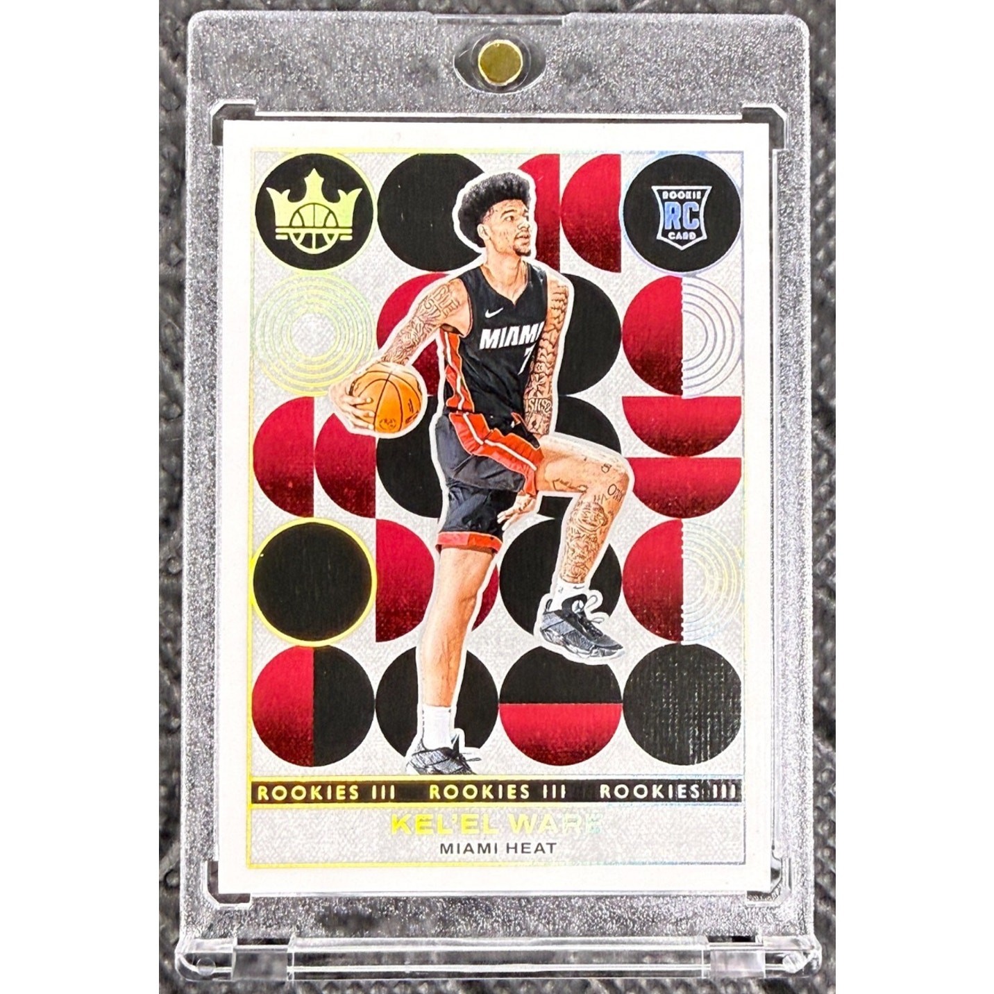 2024-25 Panini Court Kings Kel’el Ware Rookies Level III #183 Miami Heat RC