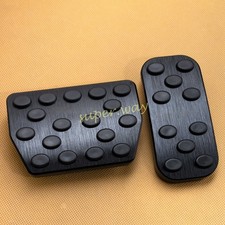 Black Aluminium Car Brake Gas Pedal Cover For 2015-2023 Ford Edge Accessories Black Aluminium Car Brake Gas Pedal Cover For 2015-2023 Ford Edge Accessories