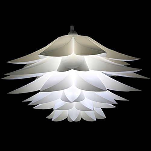 Lightingsky Ceiling Pendant DIY IQ Jigsaw Puzzle Lotus Flower Lamp Shade Kit - Bild 2 von 7