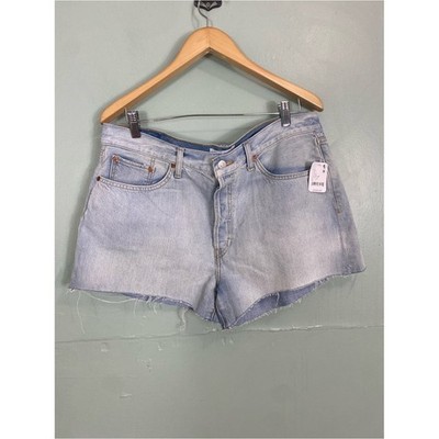 Re/Done Easy Rider Shorts Jean Denim Mid Rise Size 31
