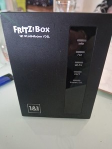 WLahn Router Fritz!Box Modem 1&1 VDSL 7412 Internet Schwarz mit Netzteil