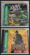 Medal of Honor Sony PS1 1999 *Greatest Hits* & ARMY MEN 3d - Playstation PS1