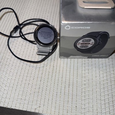 Coros Apex 2 Outdoor GPS Watch Coral Band Activation  Lock Read Description