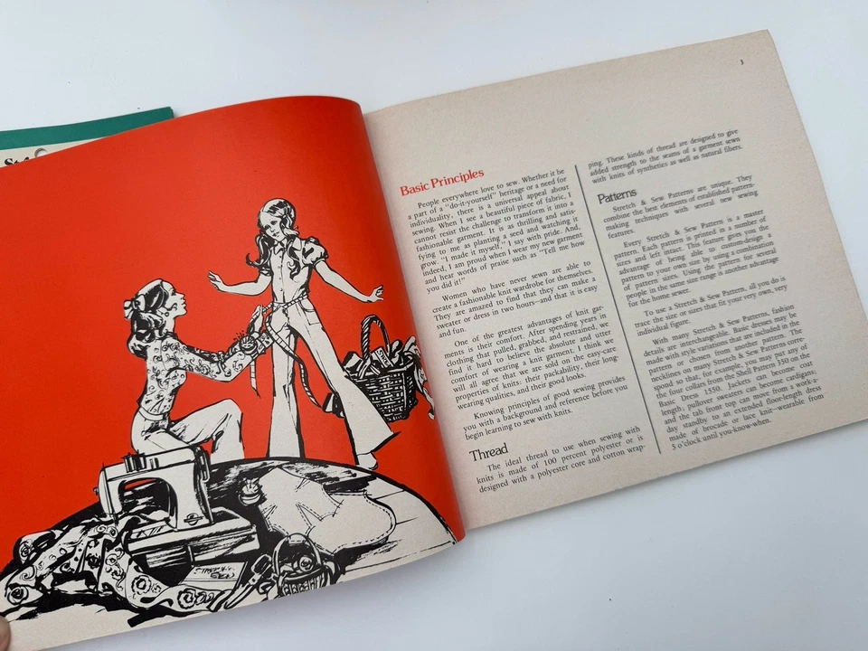 Lot of 14 Vintage Stretch & Sew Sewing Patterns With Box & Book - Image 3 of 4