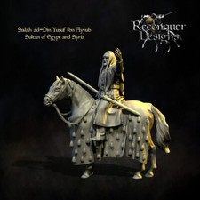 Reconquer Designs 28mm Saladin - Sultan of Egypt and Syria with Ghulam Cavalry.