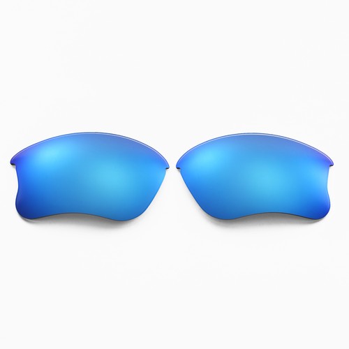 Walleva Ice Blue Non-Polarized Lenses+Blue Rubber Kit For Oakley Flak Jacket XLJ - Picture 2 of 7