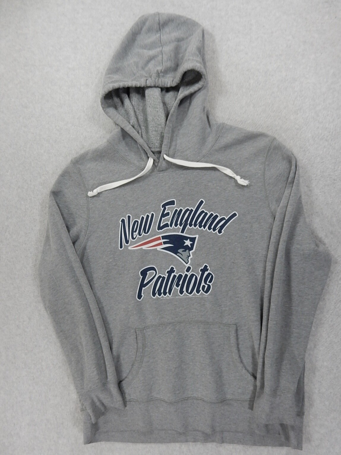 New England Patriots NFL Game Day Hoodie Sweatshirt (Women's XL) Gray