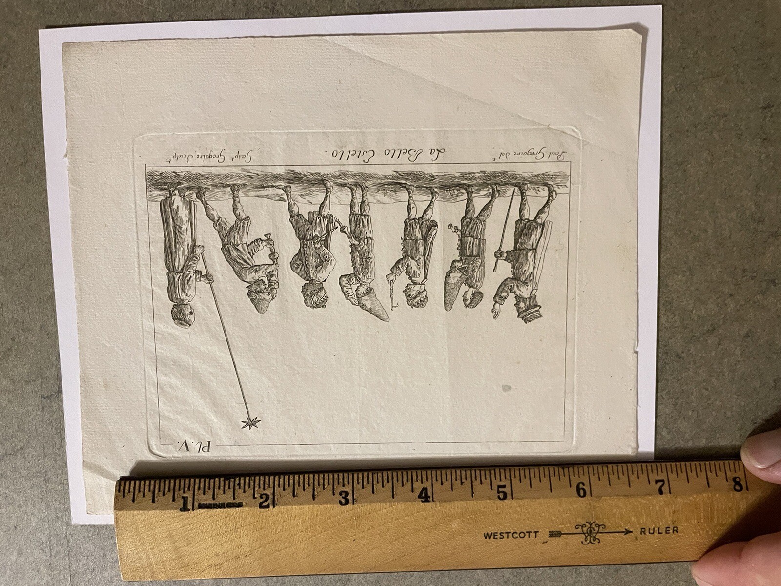 Copper Engraving Paul Gregoire La Bello Estello Old Master